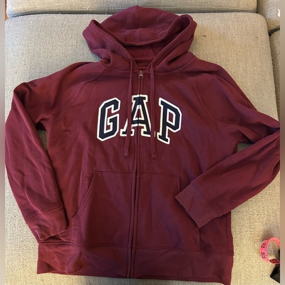 GAP Burgundy Zip Sweatshirt - Picture 6 of 6